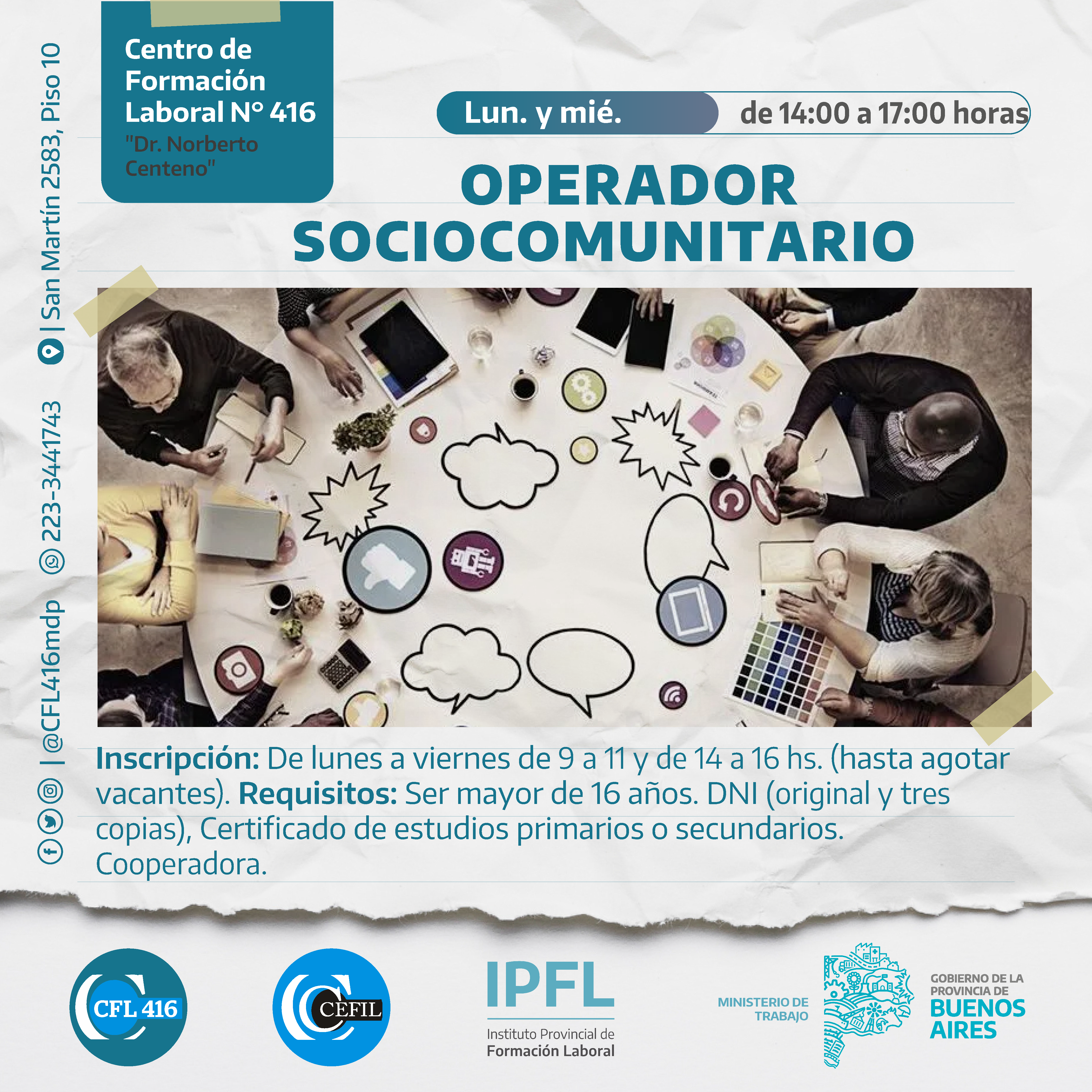 Operador/a Sociocomunitario/a