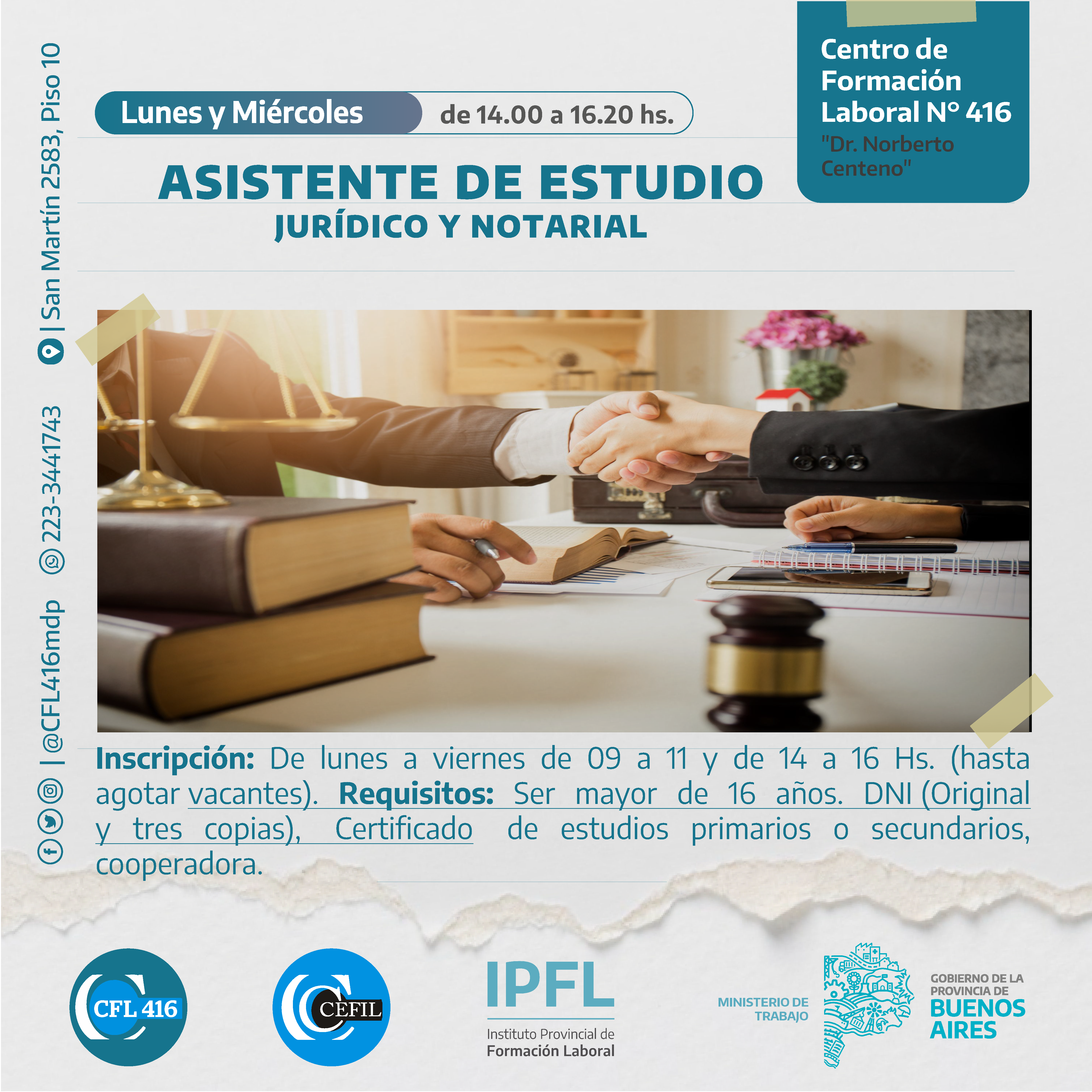 Asistente de Estudio Jurídico y Notarial