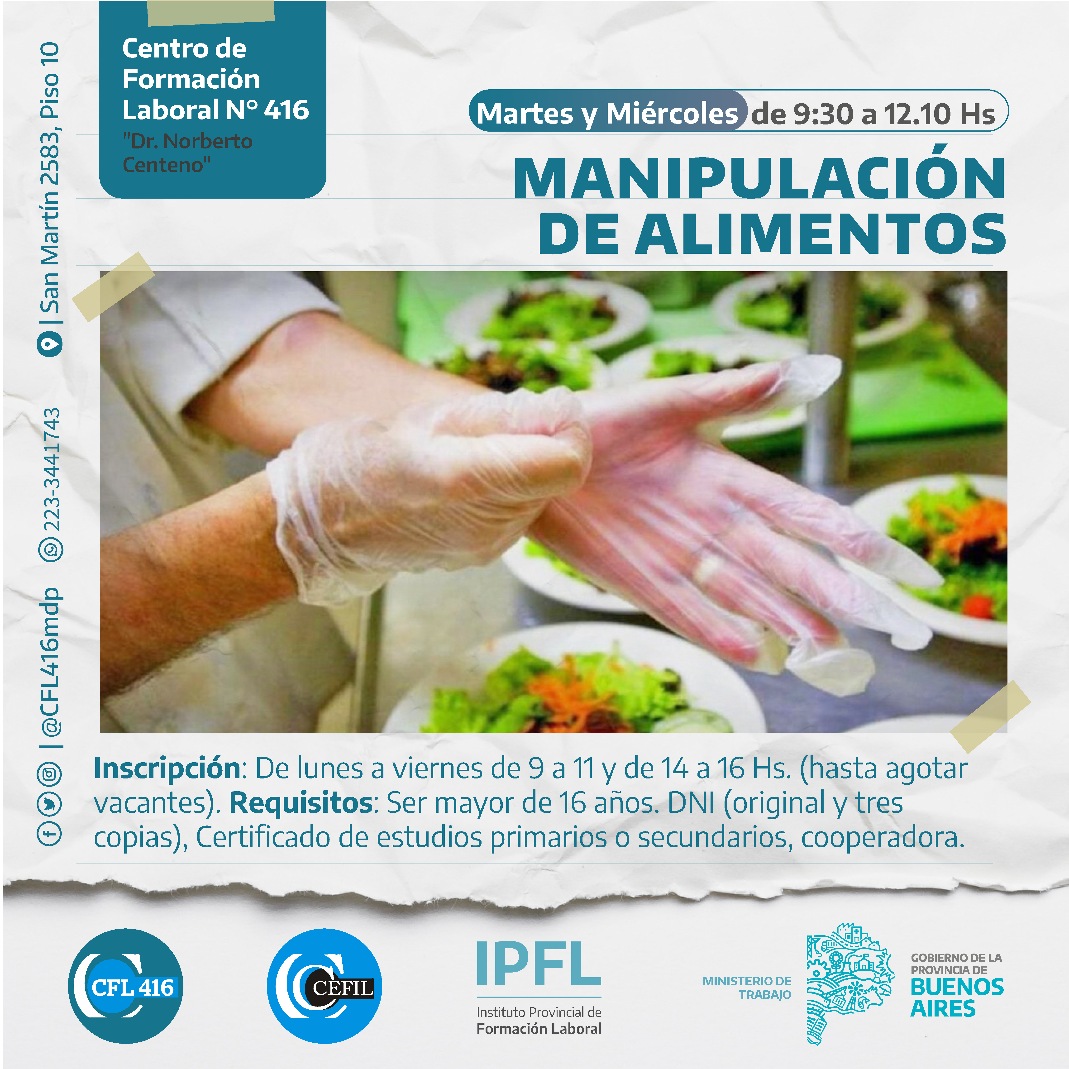 Manipulador de Alimentos