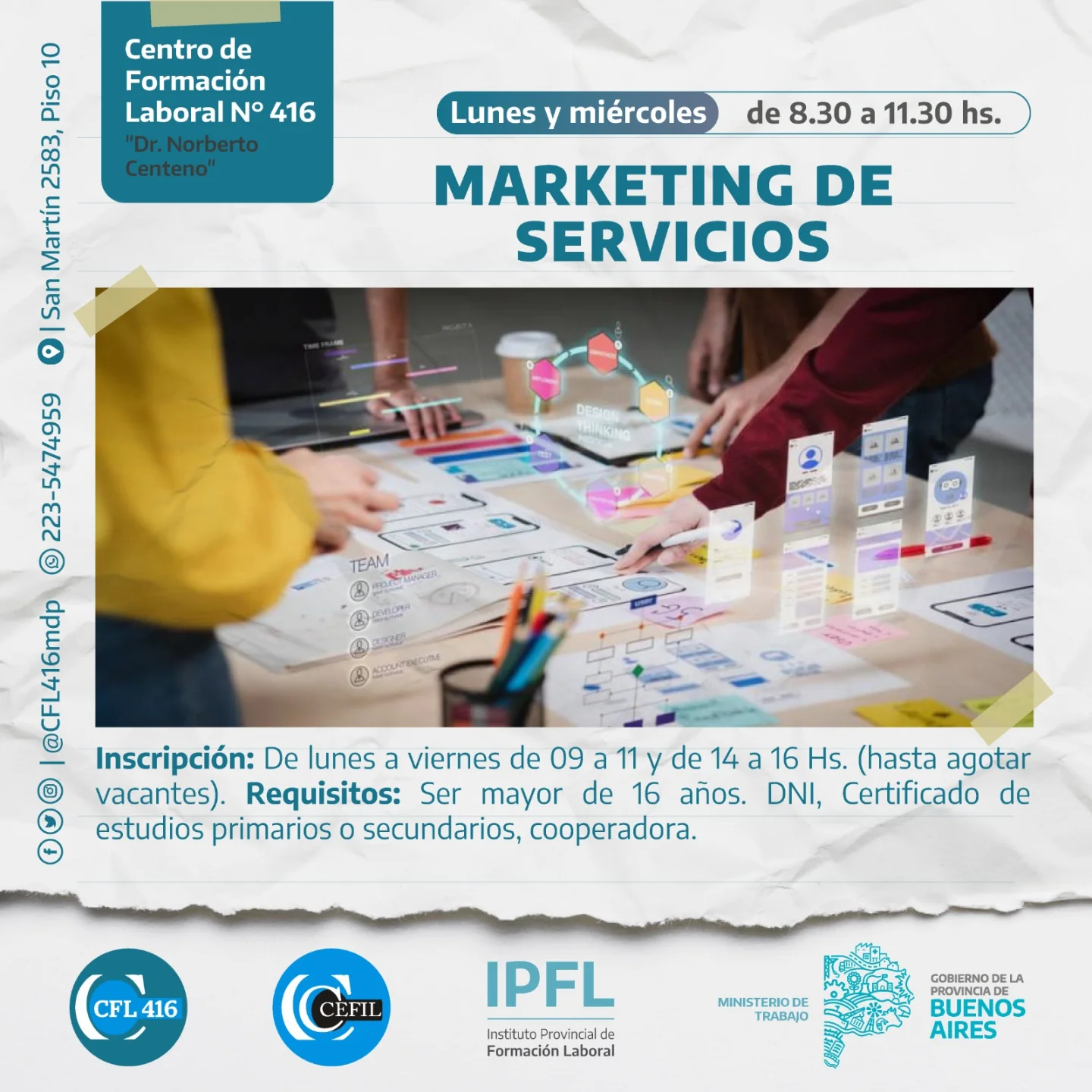 Auxiliar en Marketing de Servicios